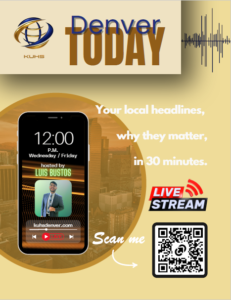 KUHSDenver's tweet photo. WOW KUHS DENVER OPENS UP WITH A BRAND NEW HEADLINE NEWS 2X  WEEK WITH LUIS BUSTOS-From City Hall to your neighborhood streets, Denver Todays keeps you informed on what’s happening around the city. We break down the top headlines, explain why they matter, — @followers @highlight https://t.co/8xxmdnacZX