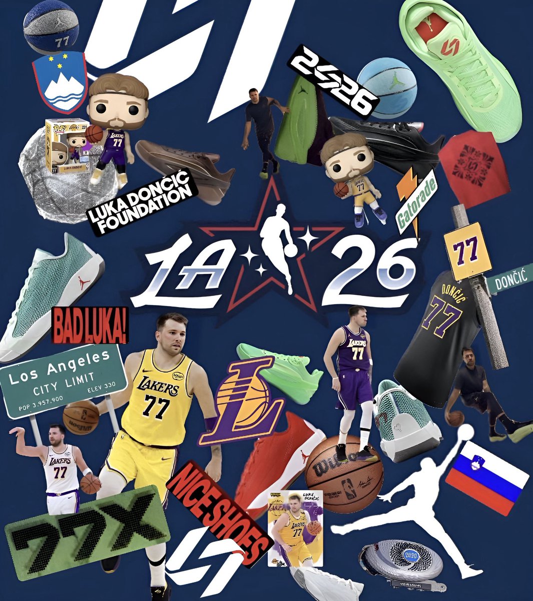 LukaDonkicks's tweet image. Breaking: Luka Dončić finished as the leading vote-getter in the NBA for the 2026 NBA All-Star Game.

Dončić will be an All-Star starter and will be making his first appearance as a Laker.

Well deserved, 77!