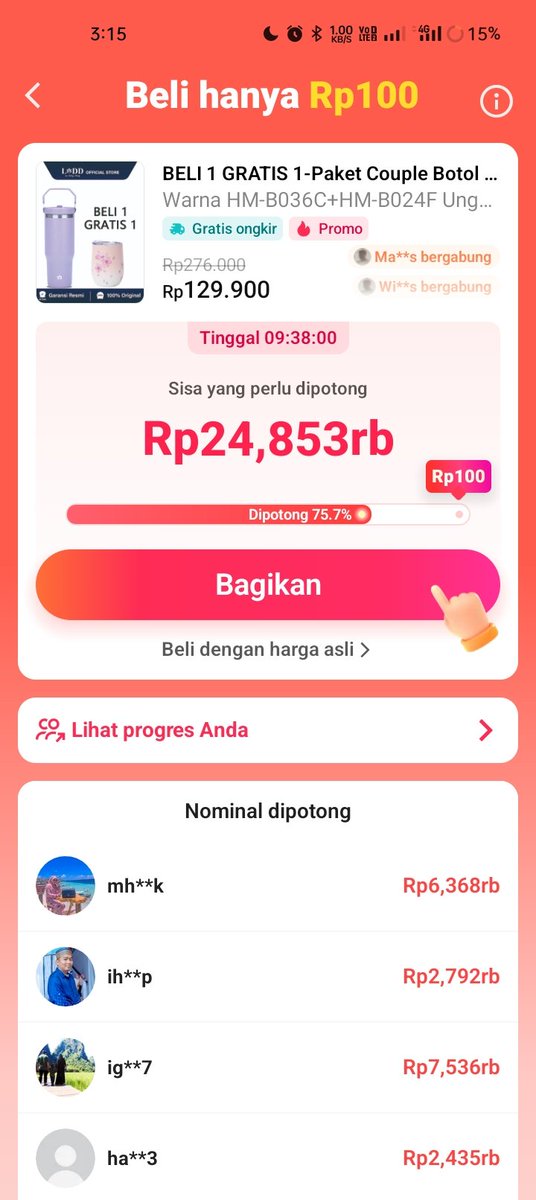 sofiaissof's tweet image. Guys tolong bantu tap 100 perak nya 🙏
vt.tiktok.com/ZSHoXqBpwD9yc-…