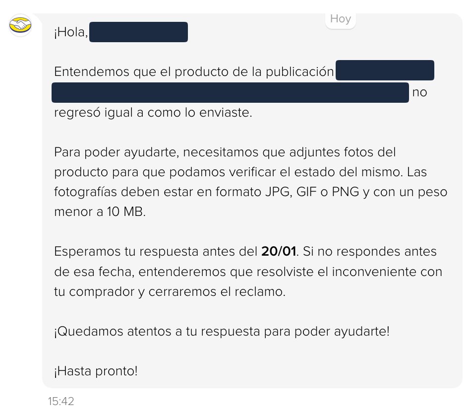 _tincho87's tweet photo. cada vez peor @Mercadolibre permitiéndole tomar decisiones a la IA. no analiza, no interpreta y toma decisión sin fundamento. total pérdida de tiempo teniendo que lograr comunicarme con una persona para que vuelva a analizar el caso. #MercadoLibre https://t.co/scGDIe1uob