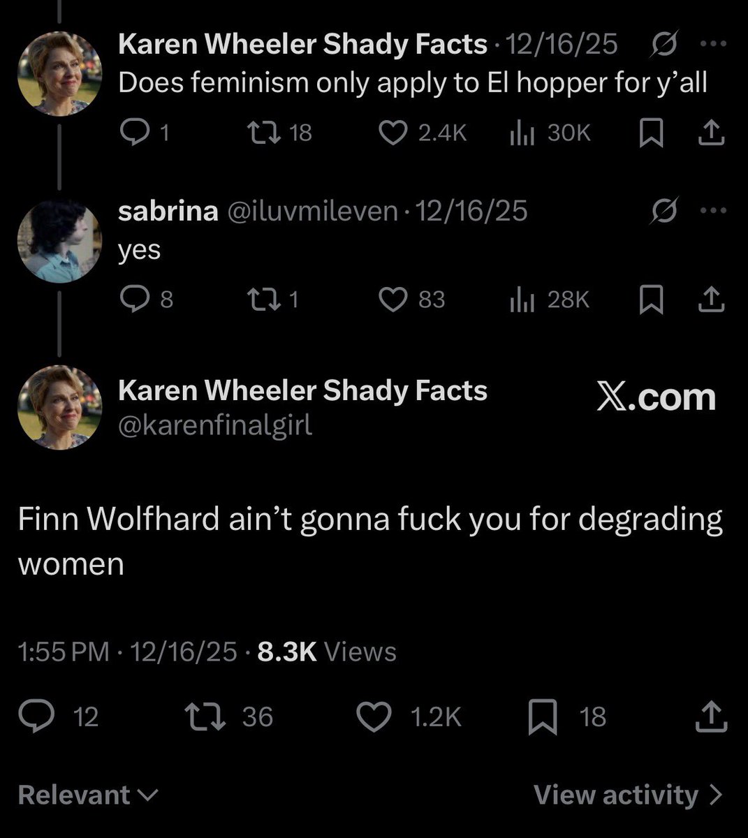 karenfinalgirl's tweet image. These are our feminist