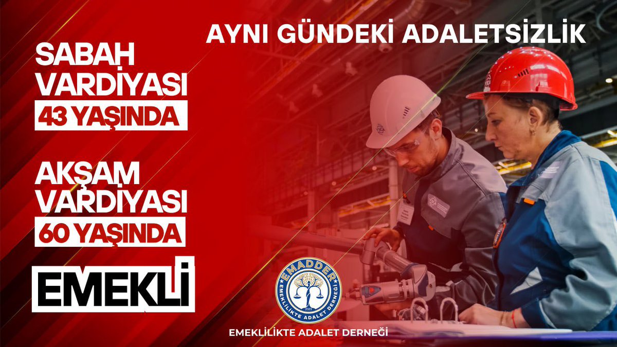 🛑 SAYIN CUMHURBAŞKANIMIZ, NEDEN KADEMELİ EMEKLİLİK?

<a href="/Akparti/">AK Parti</a>
<a href="/RTErdogan/">Recep Tayyip Erdoğan</a>
<a href="/isikhanvedat/">Prof. Dr. Vedat Işıkhan</a>
<a href="/_cevdetyilmaz/">Cevdet Yılmaz</a>
<a href="/abuyukgumus/">Ahmet Büyükgümüş</a>
<a href="/abdullahozdemir/">Abdullah Özdemir</a>

Sayın Cumhurbaşkanımız,

Bizler; 81 ilde yaşayan, çalışma hayatına uzun yıllar emek vermiş, ülkemizin üretim gücüne katkı sunmuş