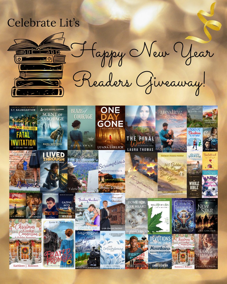🎉New Year Giveaway for our amazing readers!

📚I’ve partnered with <a href="/Celebrate_Lit/">Celebrate Lit</a>  &amp; a bunch of fellow Christian authors to give away 35+ ebooks (including THE FINAL WORD by me!) plus a $50 Amazon gift card!

🎉Enter now:
celebratelit.com/posts/2026-hap…

#christianfiction #BookGiveaway