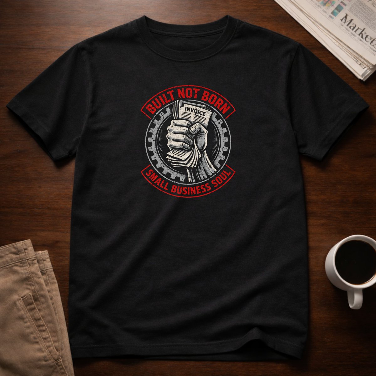 ThreadForgeCo's tweet image. No safety net. No trust fund. No inheritance.
Just grit, invoices, and an unreasonable amount of belief in yourself.
"Built Not Born, Small Business Soul" — wear your story.
threadforgeco.com