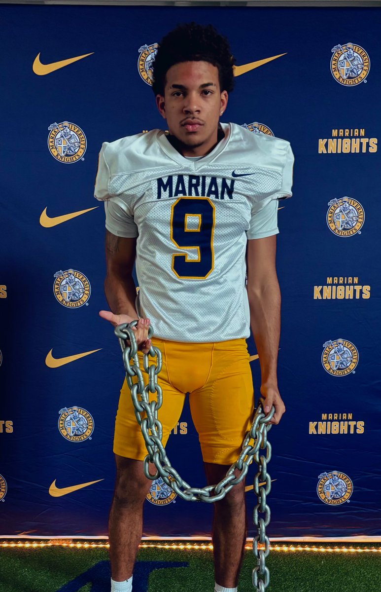 After an amazing visit and conversation this weekend with <a href="/CoachKarrasJr/">Ted Karras Jr</a> and his coaching staff..I'm beyond blessed to receive a NAIA Scholarship offer to play football at Marian University!!! AGTG #GoKnights
<a href="/IndianaPreps/">Indiana Preps</a> <a href="/IndyWeOutHere/">IndyWeOutHere ‼️</a> <a href="/PrepRedzoneIN/">Prep Redzone Indiana</a> 
<a href="/SWI_Sports/">SW Indiana Sports</a> <a href="/PrepRedzone/">Prep Redzone 🏈</a>