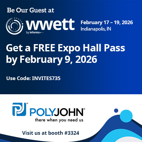 POLYJOHN's tweet image. Join us at The WWETT Show in Booth 3324. Use our promo code INVITES735 to get a FREE Expo Hall Pass by 2/9/26. Learn more and register at wwettshow.com. 

#WWETTShow