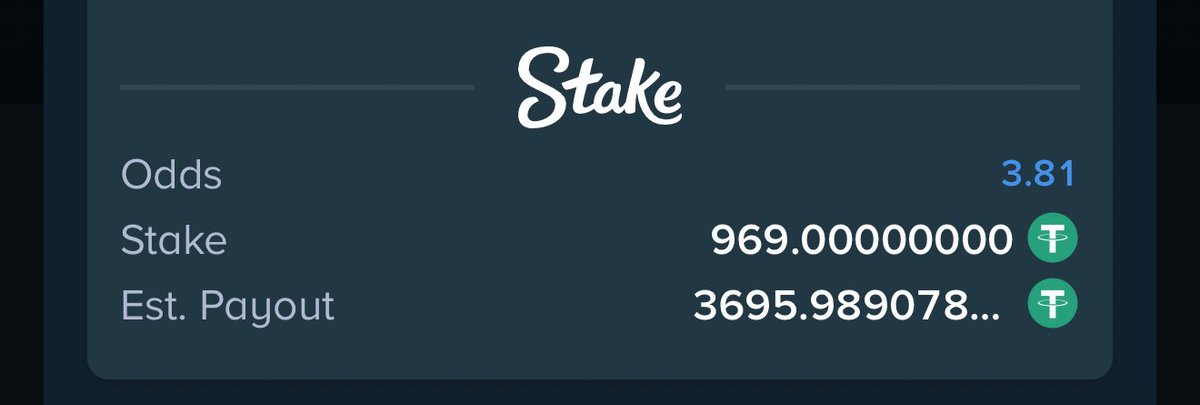 Mrbankstips's tweet image. 4 odds 

stake.com/sports/home?be…

Register an account via stake.com/?c=f213c5ba25&amp;amp;…

Use welcome code ‘banks’ for weekly airdrops and bonuses 

Dm t.me/RealJoyEpos for bet deposits and enquiries, 💯 reliable. ✅
 
Join t.me/MrBanksFreeCha…

Here is how to fund your stake…