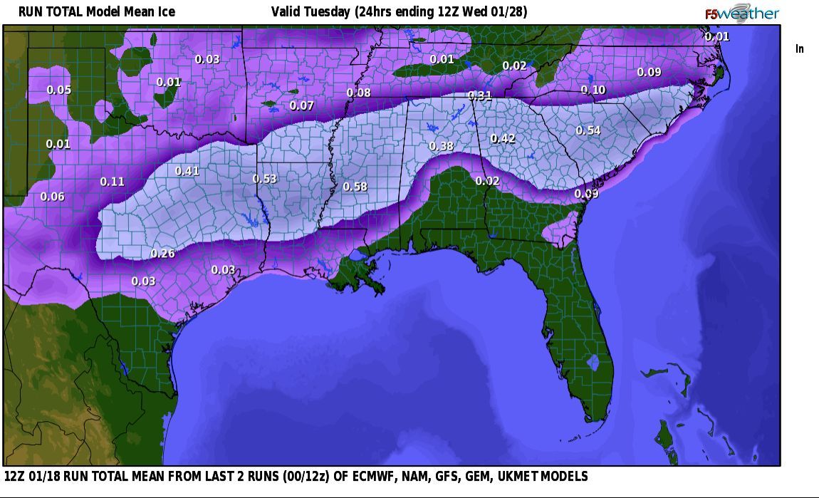 F5Weather's tweet photo. The coldest air of the season, and a major ice storm may be on the way for next weekend. See the latest model forecasts at https://t.co/HKn8D5xXY7

New & existing customers to F5Weather's computer model forecast maps can add on a year of subscription time for only $119.95 for pro, or $75.95 for basic level service! It's a non-recurring one time fee, so there are no surprising charges afterwards. Just enter coupon code WINTER at check-out. 

Get simulated forecast radar, snowfall predictions, maps of every weather variable imaginable, tables of raw data values and more.

https://t.co/QMOeG97PhR