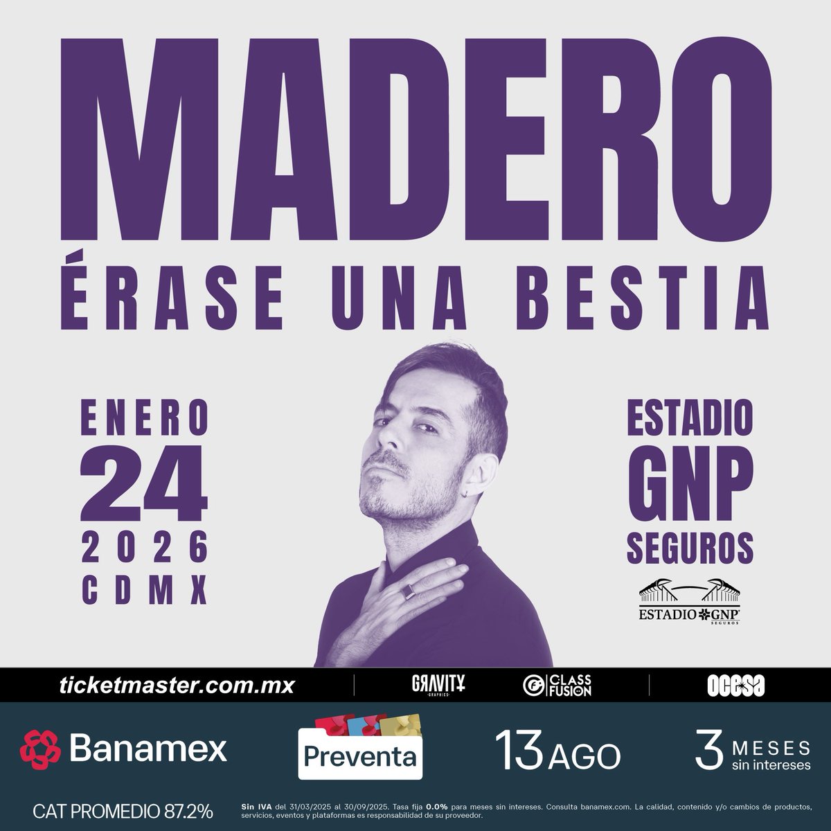 Este sábado hay misa del pastor <a href="/jose_madero/">MADERO</a> en el Estadio GNP. Ahí nos vemos.
