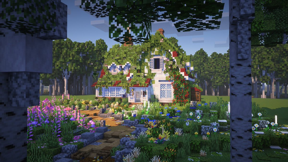 snifferish's tweet photo. gardens alone are taking longer than the actual build 🥀 https://t.co/qbl71wFZfT