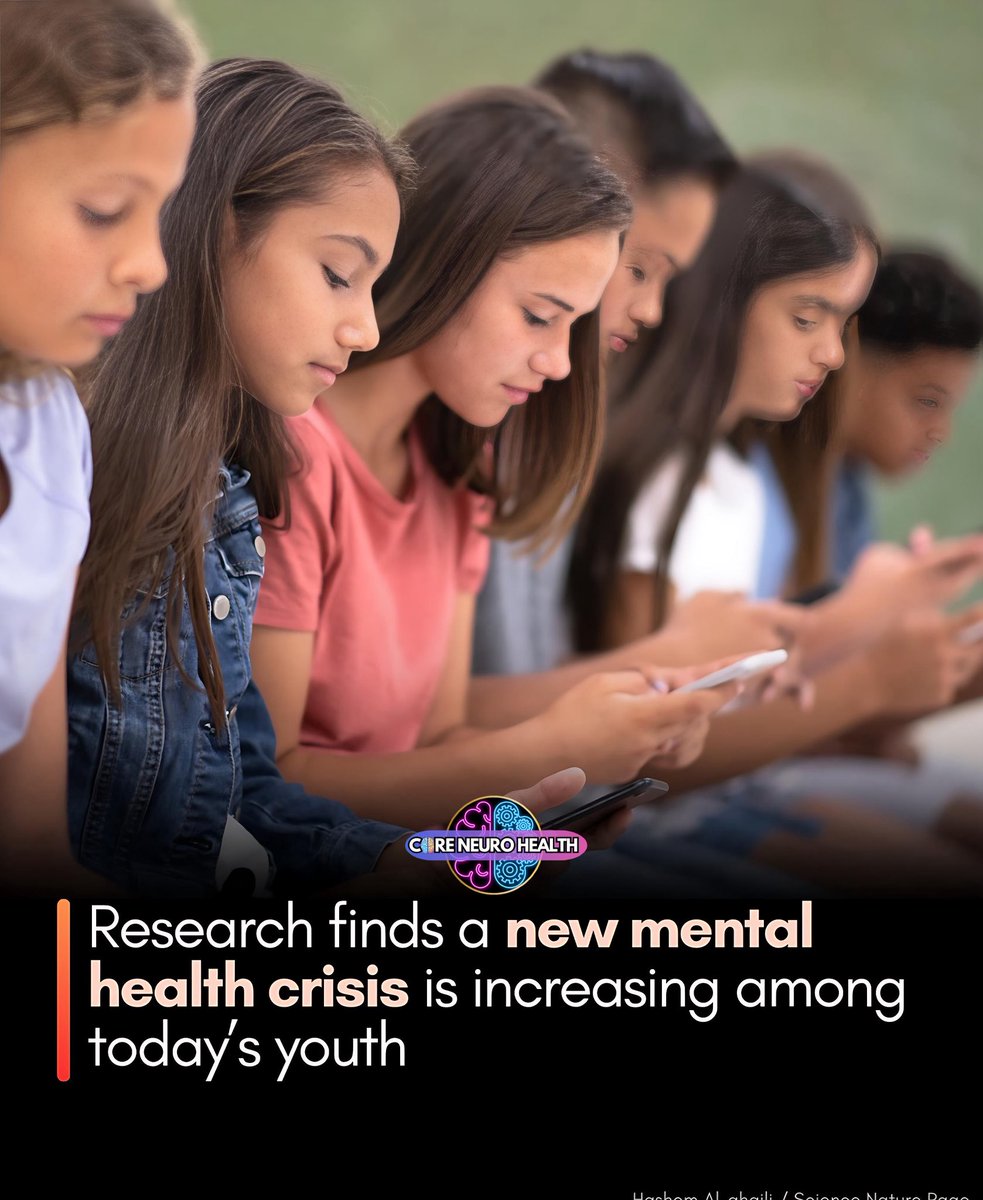 CoreNeuroHealth's tweet image. 🧠 Research finds concerning shifts in mental well-being among today’s youth

Recent studies show that many young people are experiencing increasing challenges related to stress, emotional regulation, attention, and overall mental well-being.