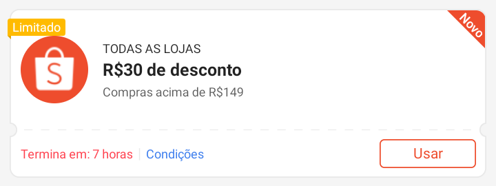 PostandoCupons's tweet image. 🟧 CUPOM DIGITÁVEL SHOPEE 

🎟 R$30 OFF em compras acima de R$149

🎟 CUPOM: H1M4RC4SH0TGNAF

⬆️ Copie e resgate rápido aqui
➡️ s.shopee.com.br/6KmoXy2f9Y