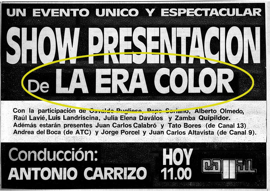 resistearchivo's tweet photo. Canal 11 inaugura su transmisión a color.
#UnDiaComoHoy #Mayo1981 #Hace45años https://t.co/okNPPykA4P