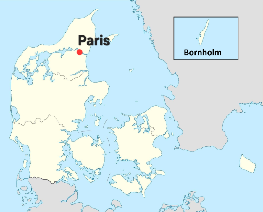 Frenger86's tweet photo. @ekrausej @chriller96 Kan du SÅ få placeret Bornholm rigtigt. https://t.co/OJpsuMQpEN