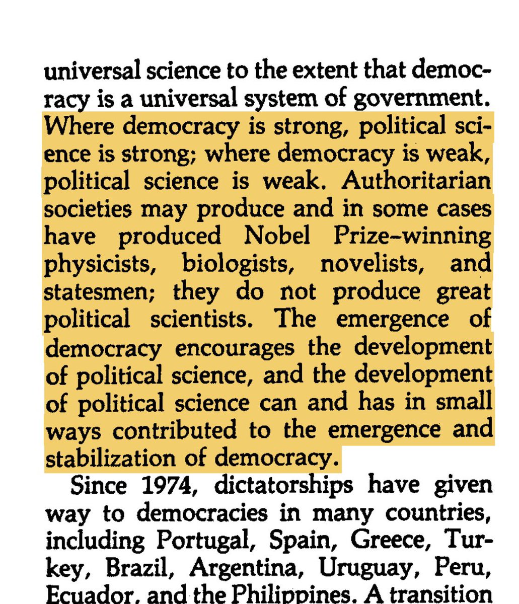 Huntington, 1988. One Soul at a Time: Political Science and Political Reform.