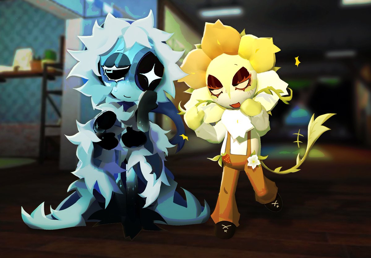 iloveomegaverse's tweet image. astro and dandy    but they’re with my designs