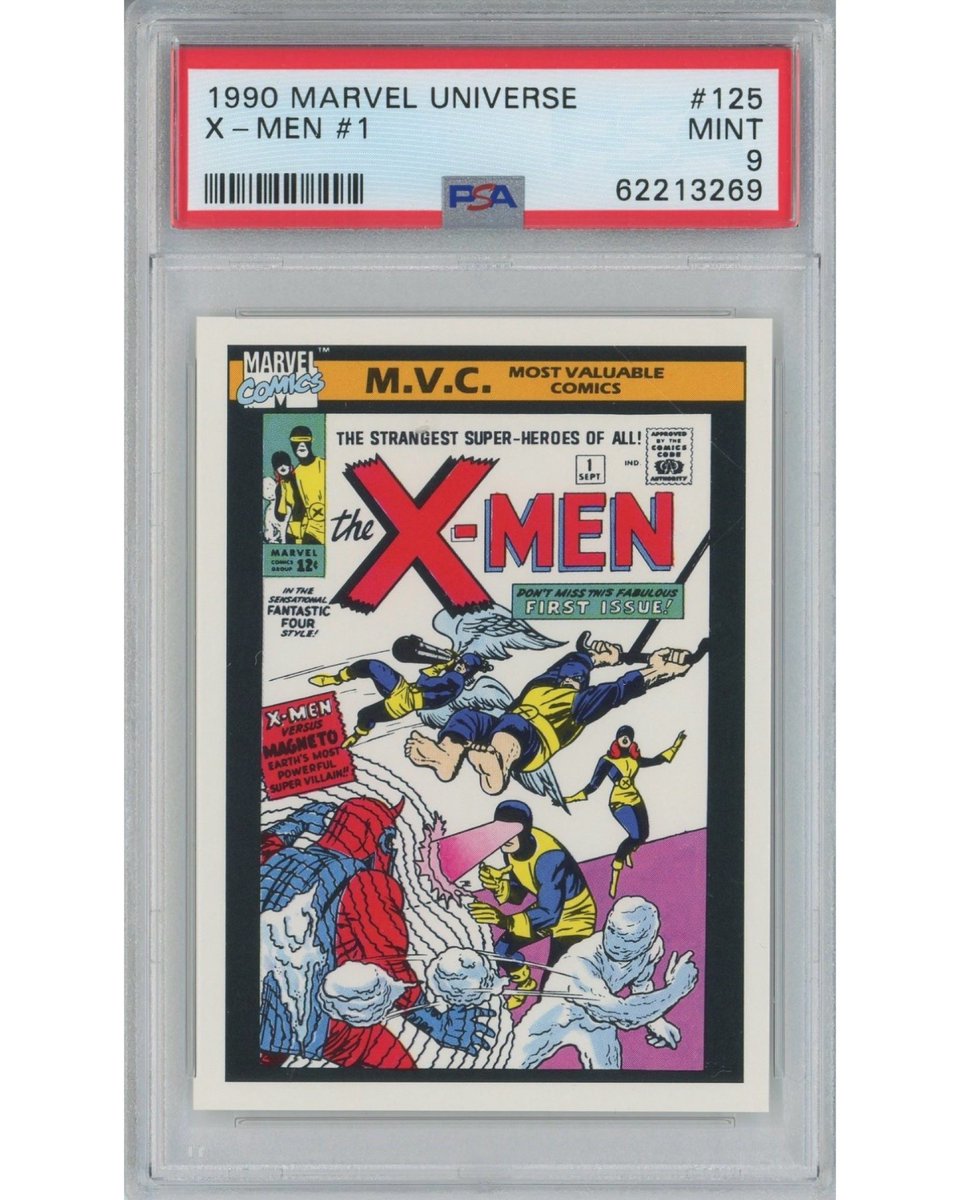 🚨Marvel PSA Giveaway🚨

We’re partnering with <a href="/VMGvinyl/">VMG Vinyl</a> to give away this 1990 Marvel Universe X-Men #1 PSA 9 graded card! 

Match your digital comic on <a href="/veve_official/">VeVe | Digital Collectibles</a>! 

TO ENTER:
1. Like &amp; Retweet
2. Follow <a href="/VMGvinyl/">VMG Vinyl</a> 
3. Follow <a href="/ComicsandCrypto/">Comics & Crypto l $COLLECT</a>

*Bonus entry: tag 2 friends in