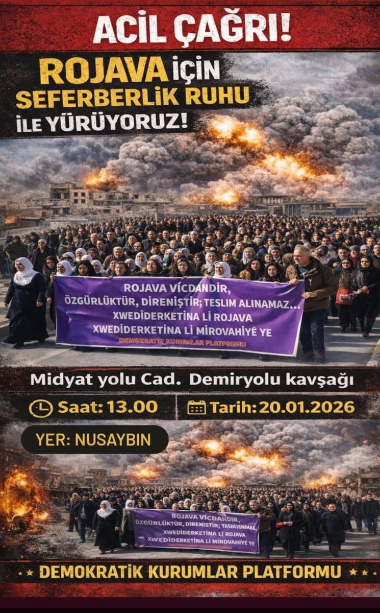 demmardin's tweet photo. Bıji berxwedana Rojava
Bıji şoreşa Rojava 
Yaşasın Rojava direnişi
Yaşasın Rojava devrimi
Onurlu bir yaşam için katlıyamlara karşı direnmek ve ses çıkarma zamanı
İnsanlık onuru çeteleri yenecek https://t.co/STyLxF9f6Y