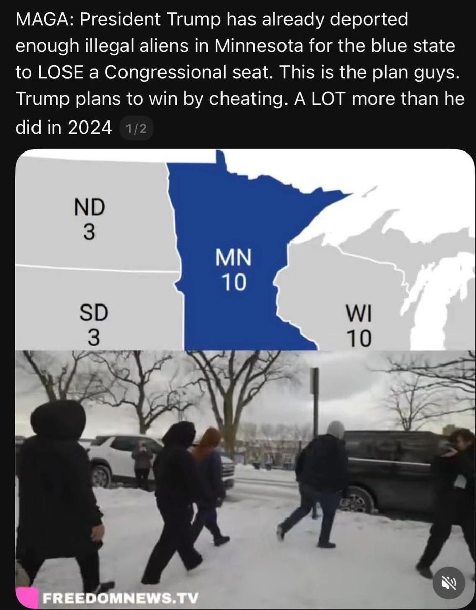 Rothmus's tweet image. Blue states brought in illegals so they could gain extra congressional seats.

But Trump is the one cheating by deporting the illegals.

The retardation of leftists knows no bounds.