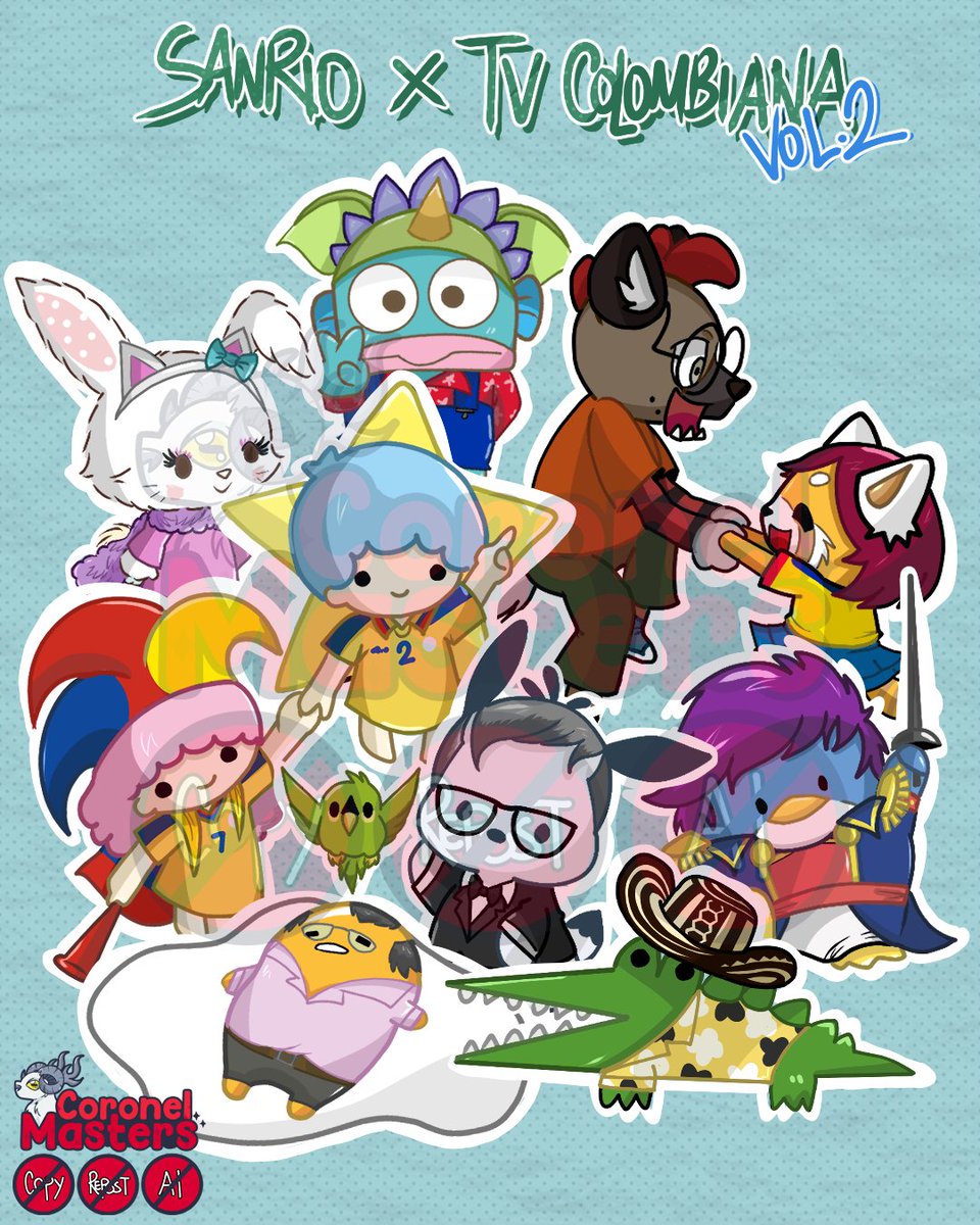 Sanrio X TV Colombiana

Un crossover de esos que me encanta hacer.