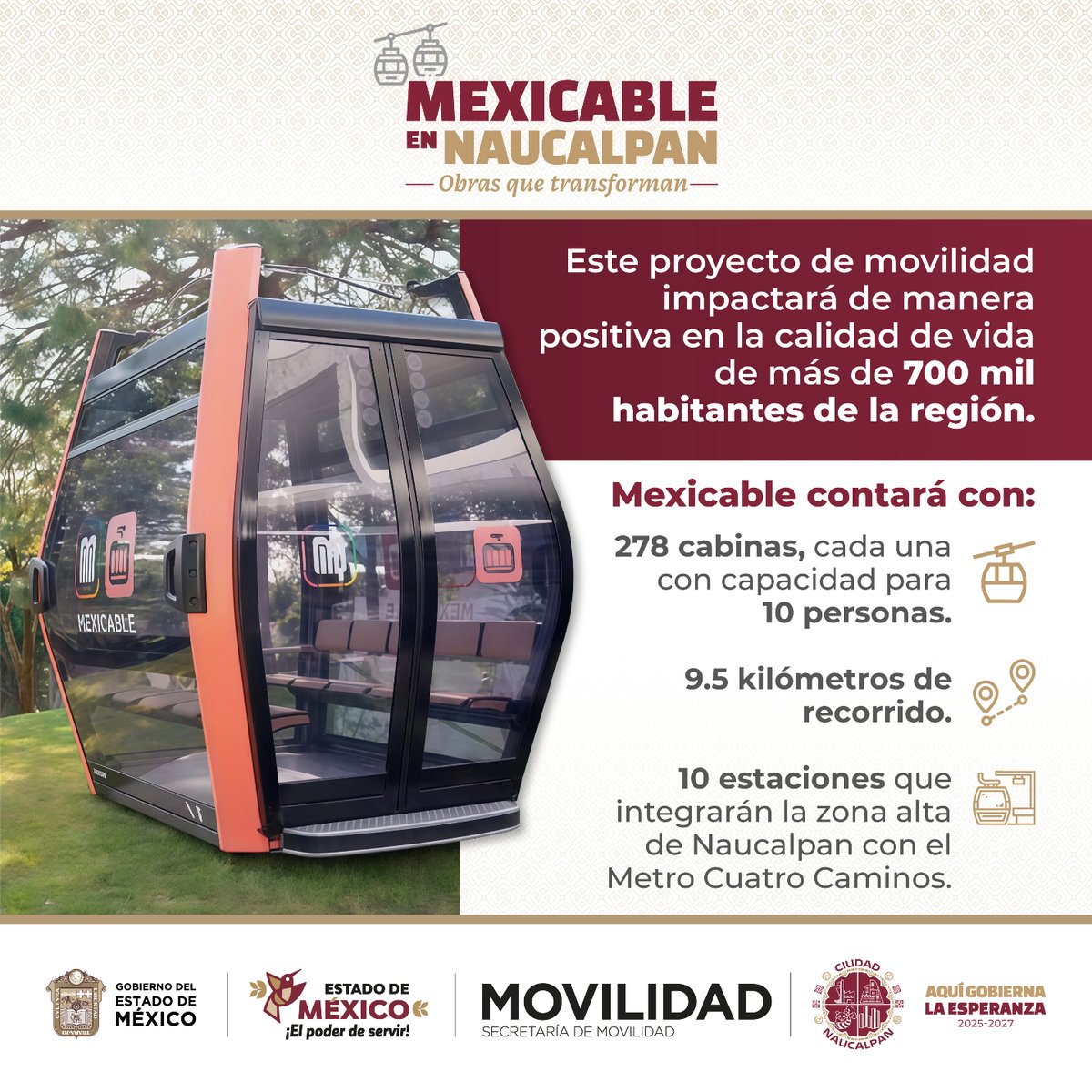isaacsolar's tweet photo. Mexicable en Ciudad Naucalpan 🚠 

La Línea 3 del Mexicable registra avances importantes y continúa en ejecución.
Este proyecto de movilidad conectará la zona alta de Naucalpan con el Metro Cuatro Caminos, reduciendo tiempos de traslado y mejorando la conectividad.

#AquiGobiernaLaEsperanza #Naucalpan #EdoMex #Mexicable #Linea3