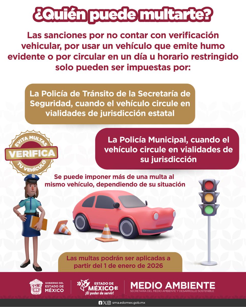 AmbienteEdomex's tweet photo. Desde el 1 de enero, el cumplimiento del #HoyNoCircula es obligatorio y ya opera con aplicación de multas en las Zonas Metropolitanas del Valle de Toluca y Santiago Tianguistenco.
Más información en: https://t.co/V4wZ1Ww6WI https://t.co/8E3gc9ap6c