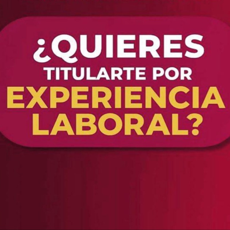 PorExperienciaa's tweet photo. 🔴 ¿ Tienes experiencia laboral pero no estas titulado ?

1- Nosotros te Asesoramos.
2- En Línea o Presencial.
3- Requiere Bachillerato Concluido.
4- Sin Descuidar tu Trabajo.

Escríbenos a: ProcesoCeneval@hotmail.com

Nosotros revisamos tu caso y te decimos los pasos a seguir.