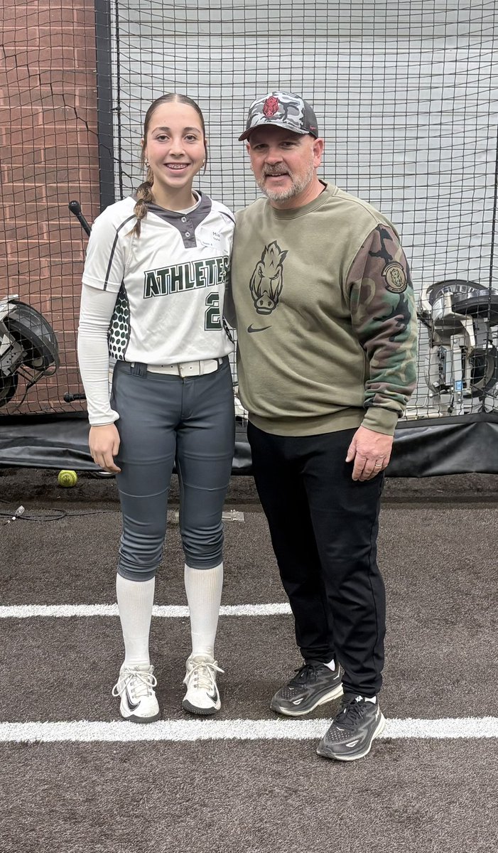 Had a great time <a href="/RazorbackSB/">Arkansas Softball</a> camp this weekend!  I learned new drills and can’t wait to incorporate them in my workouts.  Thanks Coach Deifel, Coach Gasso, Coach Meuchel, Coach Parker, and the players for putting on a great camp.  Woo Pig!!!!

<a href="/CoachDeifel/">Courtney Deifel</a> <a href="/MattMeuchel/">Matt Meuchel</a> <a href="/djgasso/">DJ Gasso</a>