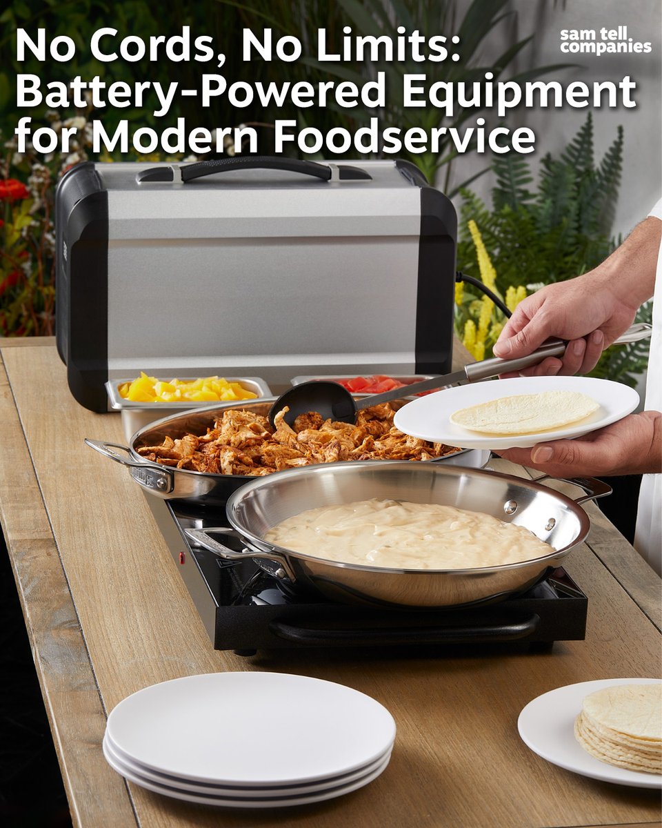 Power foodservice anywhere, without outlets or extension cords.

See how battery-powered equipment is changing modern foodservice with SpringVolt™ and Spring USA here:

samtell.com/blog/no-cords-…