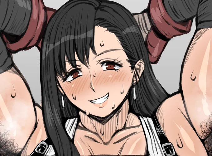 ティファ描いてたらこんな時間