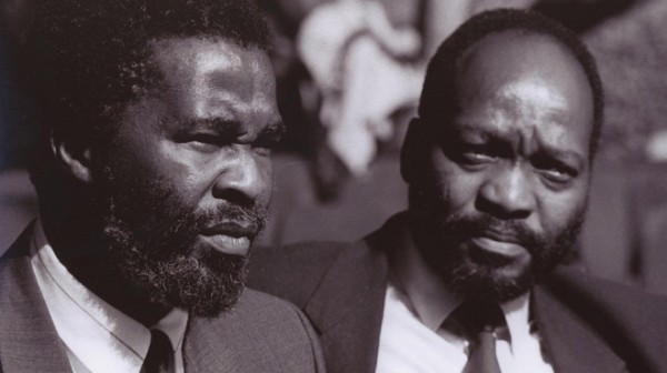 HistorySAZAR's tweet image. Future Presidents of the ANC and South Africa - Thabo Mbeki and Jacob Zuma, c 1980s. Photo Credit: Jihan El-Tahri