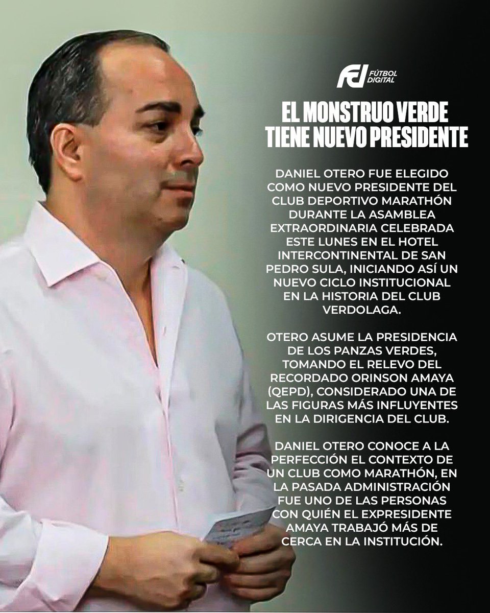 MARATHÓN TIENE NUEVO PRESIDENTE 🦖👔