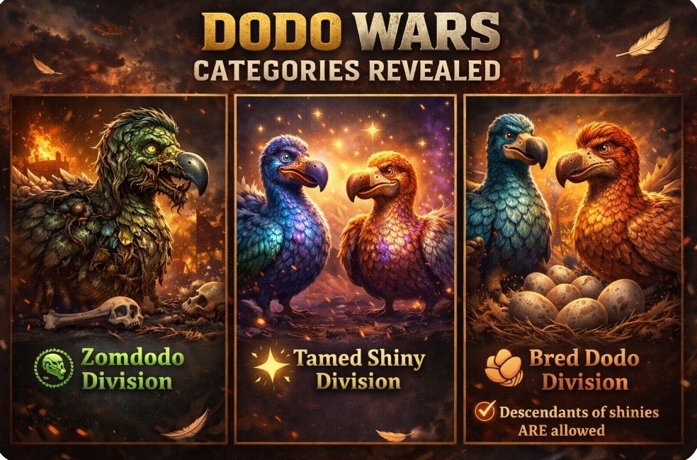 VanquishedGG's tweet photo. DODO WARS ARE COMING TO #RELINQUISHED.

Join Relinquished! https://t.co/DgTtve0Rx9

From quiet coops and hidden hatcheries, champions must be raised. This is your call to action:
🐣 Breed your dodos
💪 Train the strong, the strange, the legendary
🏆 Bring only your very best

No ordinary birds will survive what’s coming. Only those tempered by patience, stats, and questionable life choices.

Sharpen your strategies. Fluff your feathers.
The battlefield awaits, and it is hungry for dodos.

#ARKAscended #PVECommunity #playArk