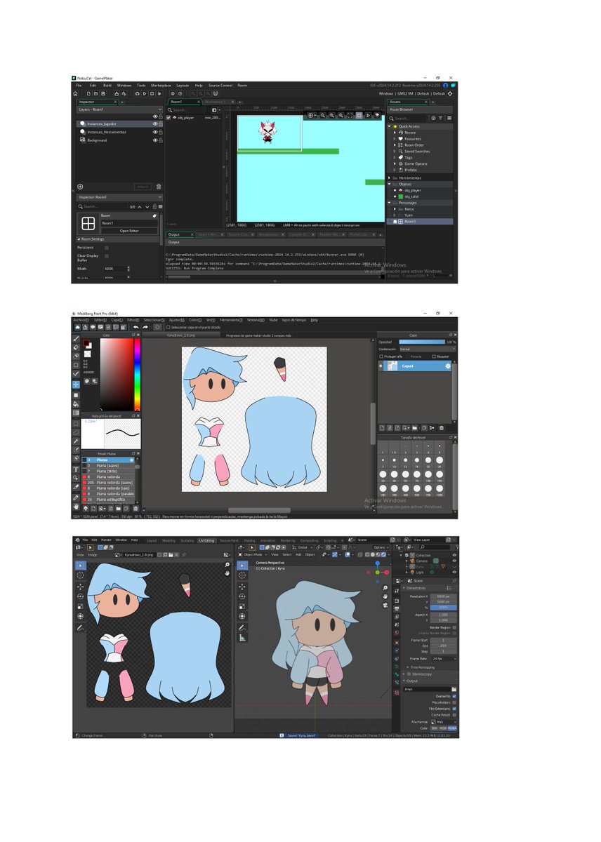 ♥️//Creando Un Videojuego//🕹️
-Willow-

🙅‍♂️=En Progreso
👍 =Terminados

Diseños=👍
Historia= 🙅‍♂️
Personajes=👍
Mecanicas= 👍
Fondos=🙅‍♂️
Gameplay=🙅‍♂️

#b3d  #gamedev #gamemaker #gamemakerstudio2 #metroidvania