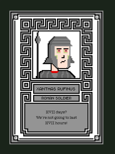 RomanPunksNFT's tweet image. Common Roman Soldier, Xanthas Rufinus, channeling Private William Hudson from Aliens...