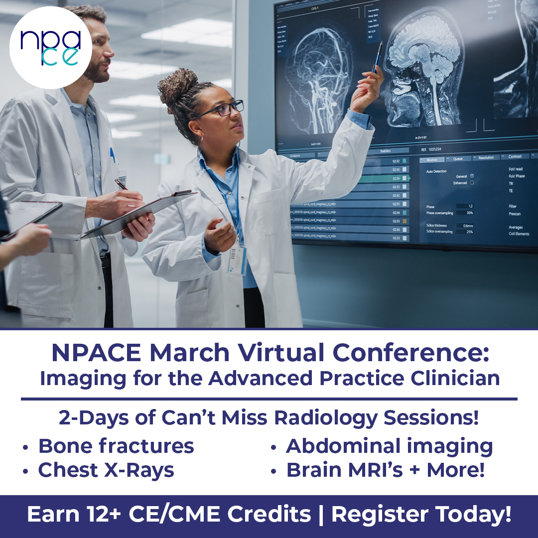 NPACE_org's tweet image. Earn Radiology CE/CME at the NPACE March Virtual Conference!
Learn from top-tier speakers, ask questions of experts, and practice image interpretation in real time. Don't miss topics including Chest X-Rays, Bone Fractures, &amp;amp; more.
Register today!
hubs.li/Q03_b8s60