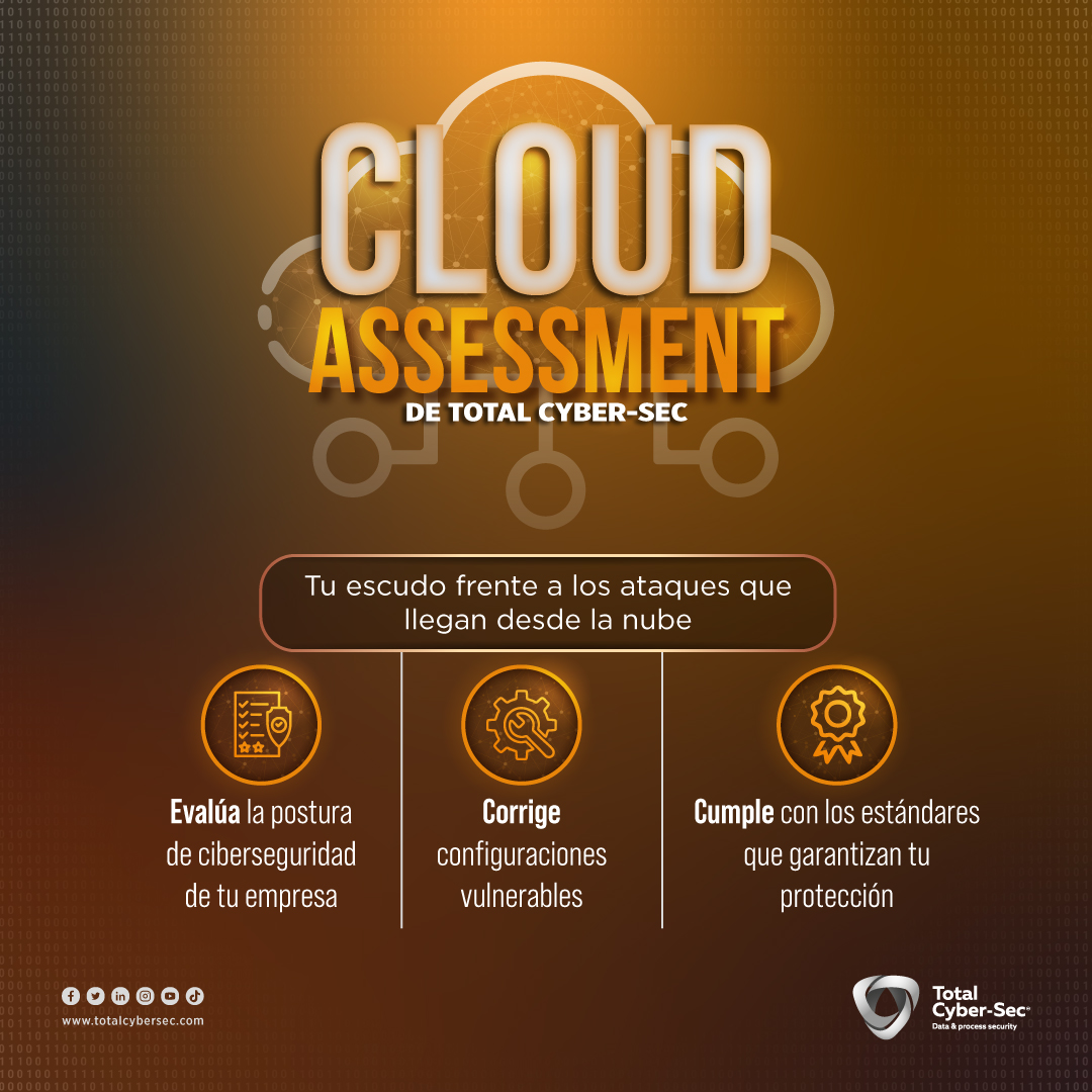 totalcybersec's tweet image. ⚠️ La #nube no es invulnerable. Cada error de configuración puede abrir una puerta a los atacantes.
Con #CloudAssessment de #TotalCyberSec, podrás detectar riesgos antes de que alguien más lo haga.
🔐 Da el siguiente paso hacia una nube más segura y en cumplimiento.