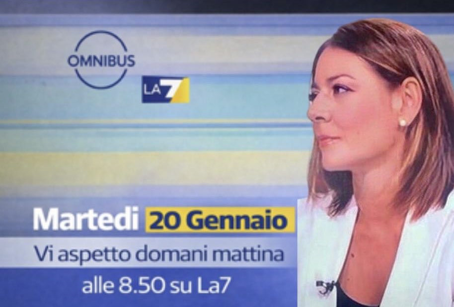 Domani mattina torno in Tv…dalle 8.50 sono ospite di <a href="/jerrygreco/">gerardo greco</a> ad <a href="/OmnibusLa7/">Omnibus La7</a> insieme a Antonio Polito, Roberto Arditti e Giancarlo De Cataldo.