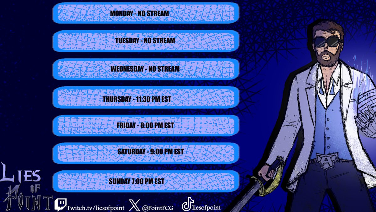 PointFGC's tweet image. its gonna be a special stream schedule this week, gonna be fun see you guys then.