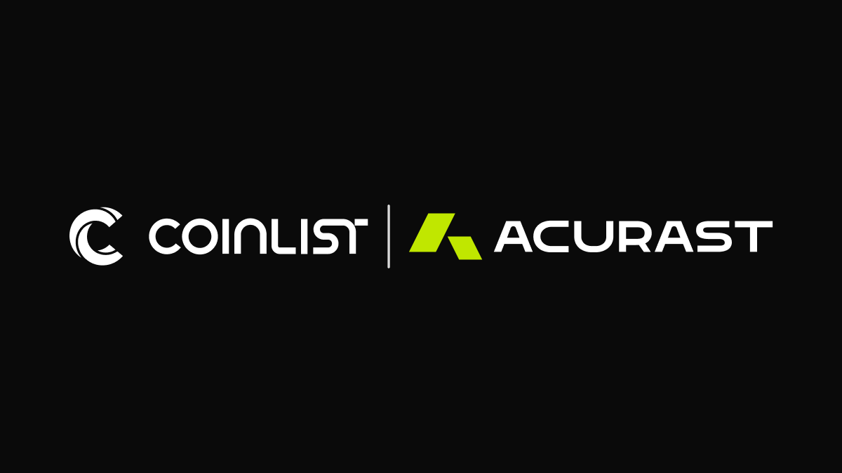 Acurast sale participants: $ACU tokens have been distributed to your old CoinList wallets.

Withdrawals open tomorrow, Jan 20 at 11:00 UTC, after which tokens can be sent to your preferred wallet or trading venue.

View your tokens here: old.coinlist.co/wallet_redirec…