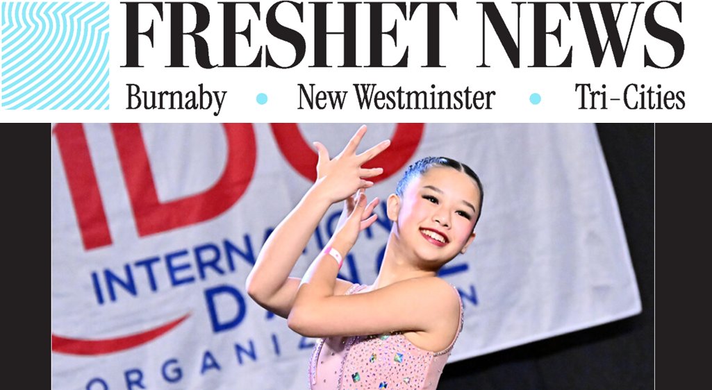 Congratulations to #BurnabySchools student, Addison, who's in Grade 9 <a href="/caribooSD41/">Ecole Cariboo Hill</a>! She earned international recognition for her dance skills and talent. Read about it in <a href="/FreshetNews/">Freshet News</a>.