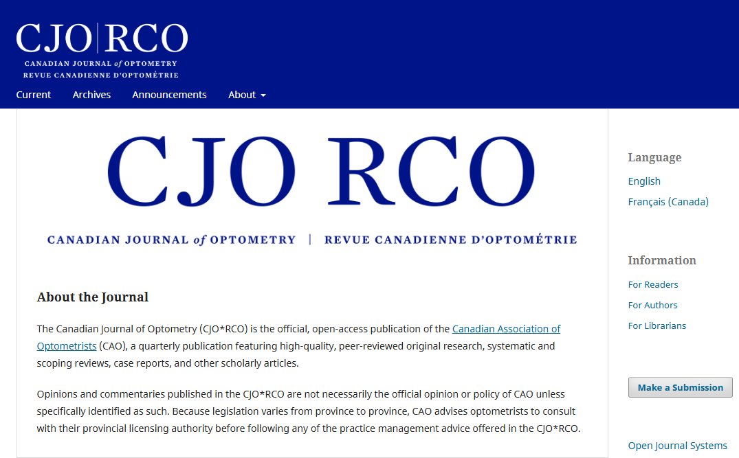 Canadian Association of Optometrists tweet media