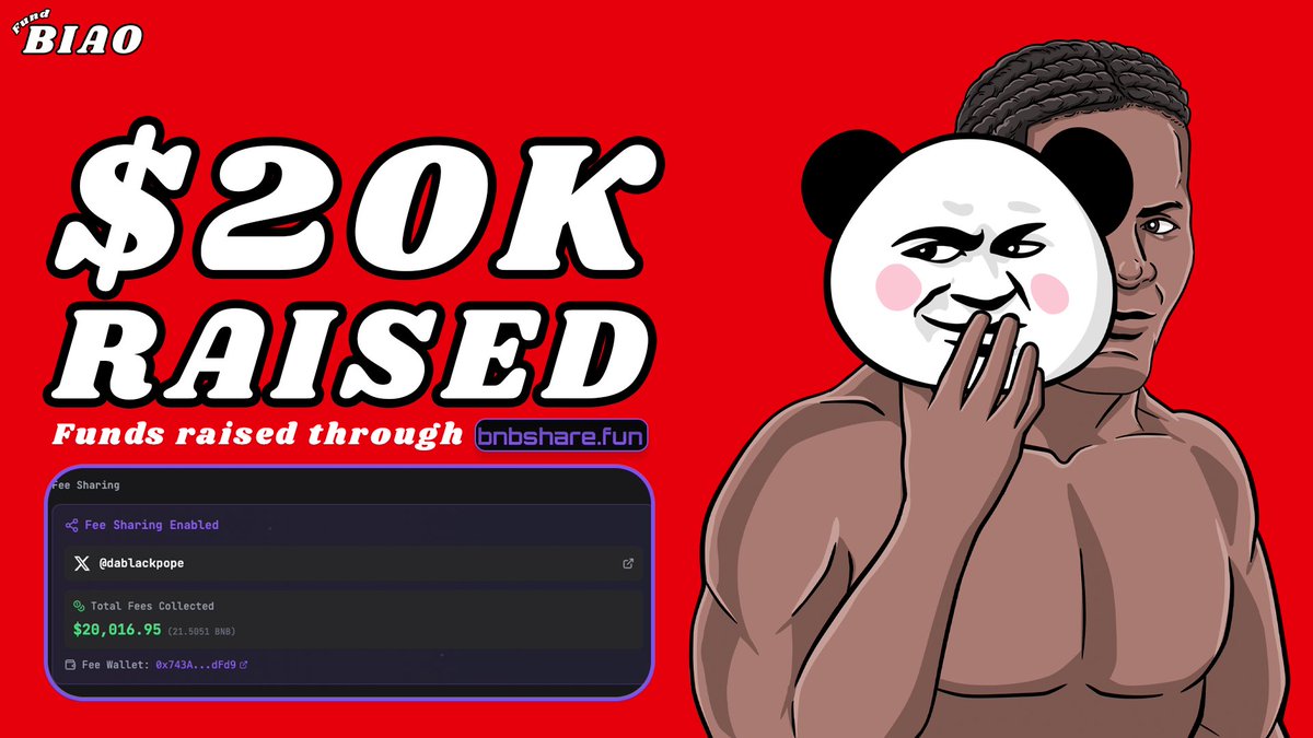 He was the face of China's biggest meme and never truly got any recognition for it till recently.

<a href="/DaBlackPope/">Elijah Burke</a> we've raised $20K for you, and this shows the strength and appreciation of our community.

The biggest Chinese meme was never properly ran on BSC and we see the true