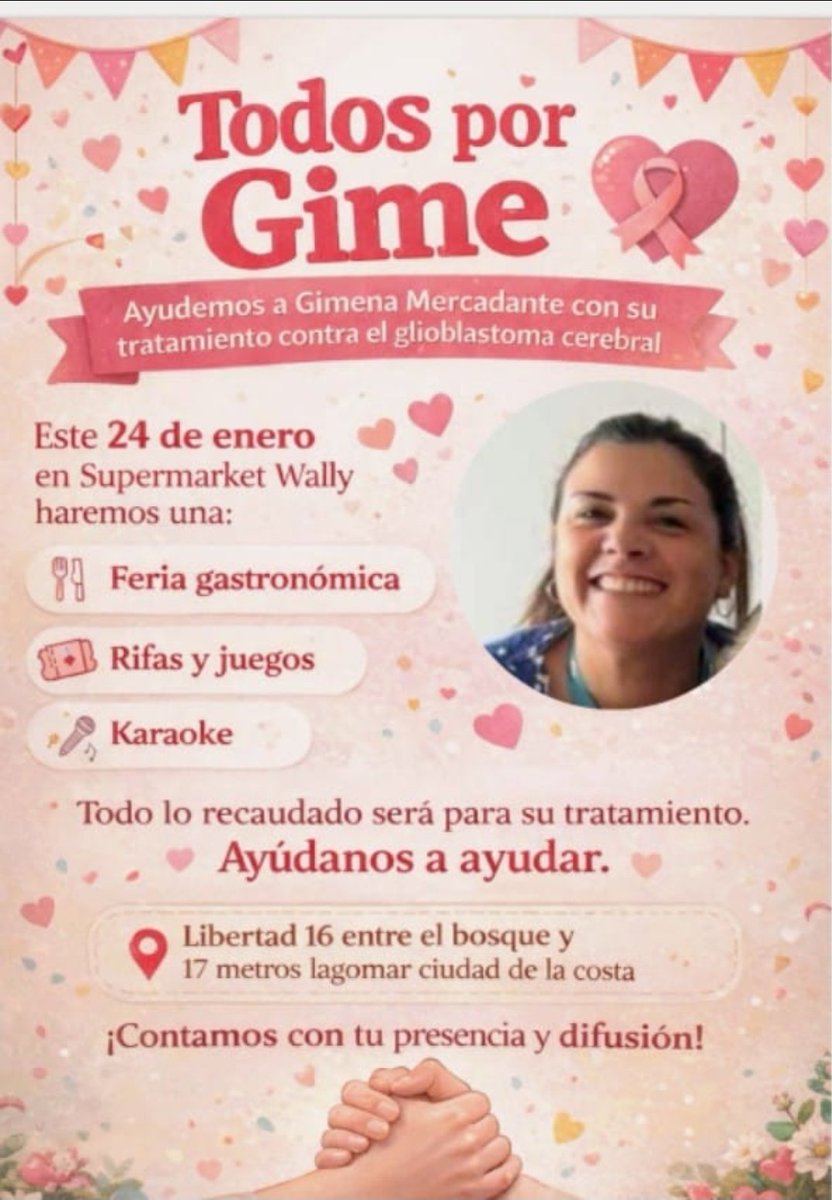 Es una compañera. Si alguien se quiere arrimar para ayudar, genial!