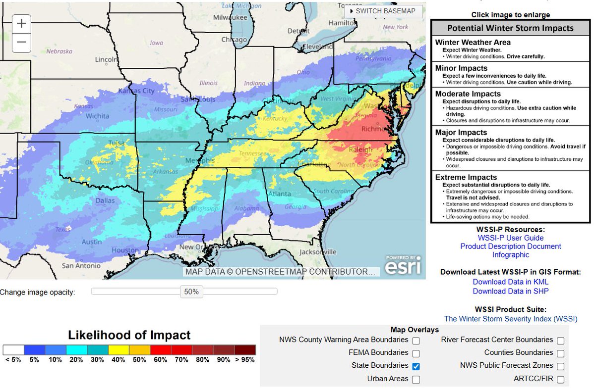 VortixWx's tweet image. #USAwx #winterwx 
A major winter storm is expected to shape up from the S Plains to the Mid-Atlantic coming this weekend. Areas of heavy snow &amp;amp; freezing rain are looking likely for those areas + bitter cold. There's a widespread area of moderate impacts on the WSSI but major