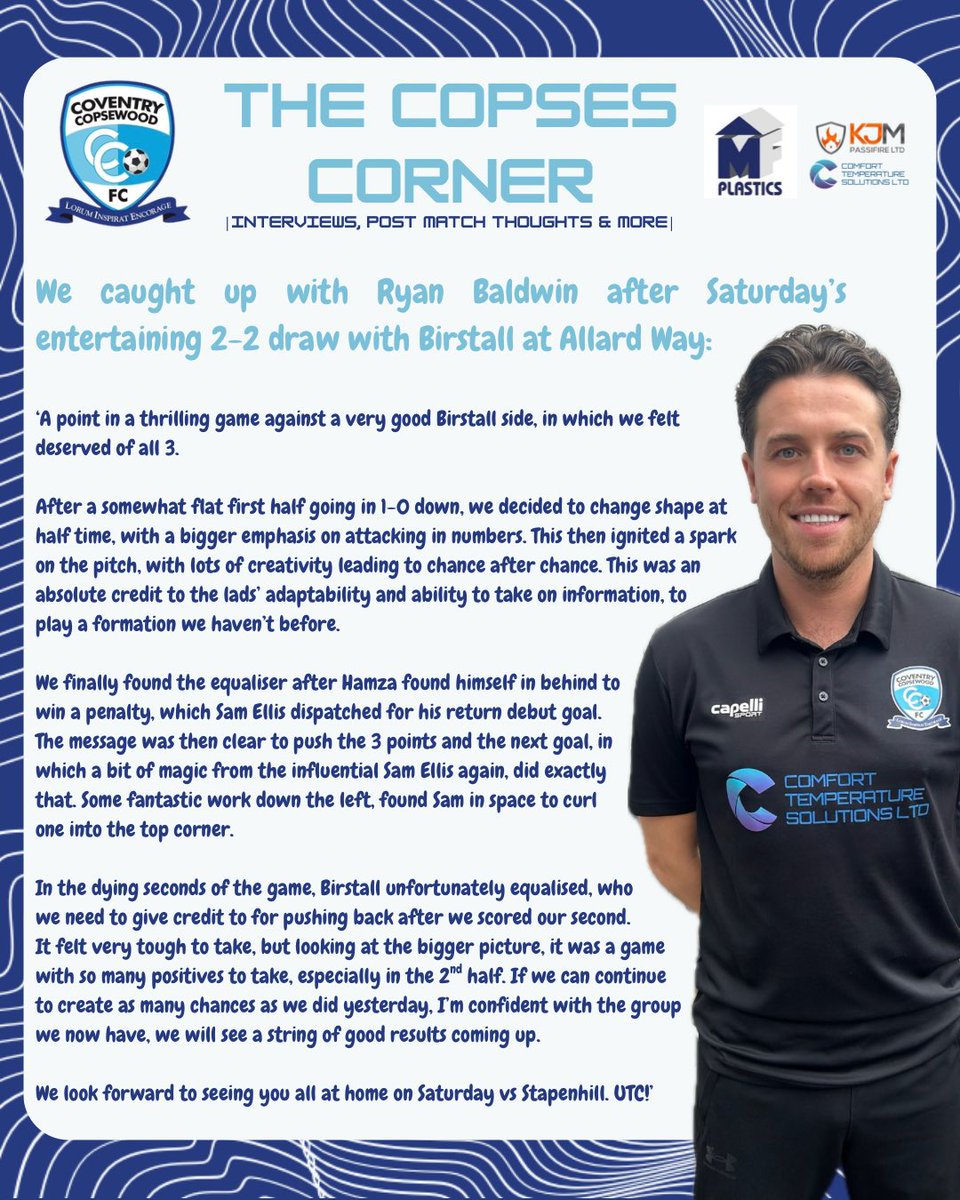 Coventry Copsewood FC tweet media