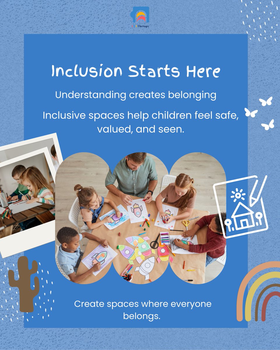 AATherapy8's tweet image. Inclusive environments don’t just support children—they help them thrive.
#InclusionMatters #AutismFriendly #SupportAutism #ABAValues #NeurodiversityInAction