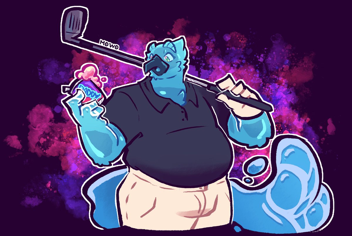 You go to play golf, staff member gives you a drink for free and you end up looking differently after drinking it and playing for a bit. I'll deal with that later, I still have some holes to play.
Drawn by <a href="/Marshall0w0/">🍄M🚫W🚫🔥</a>.