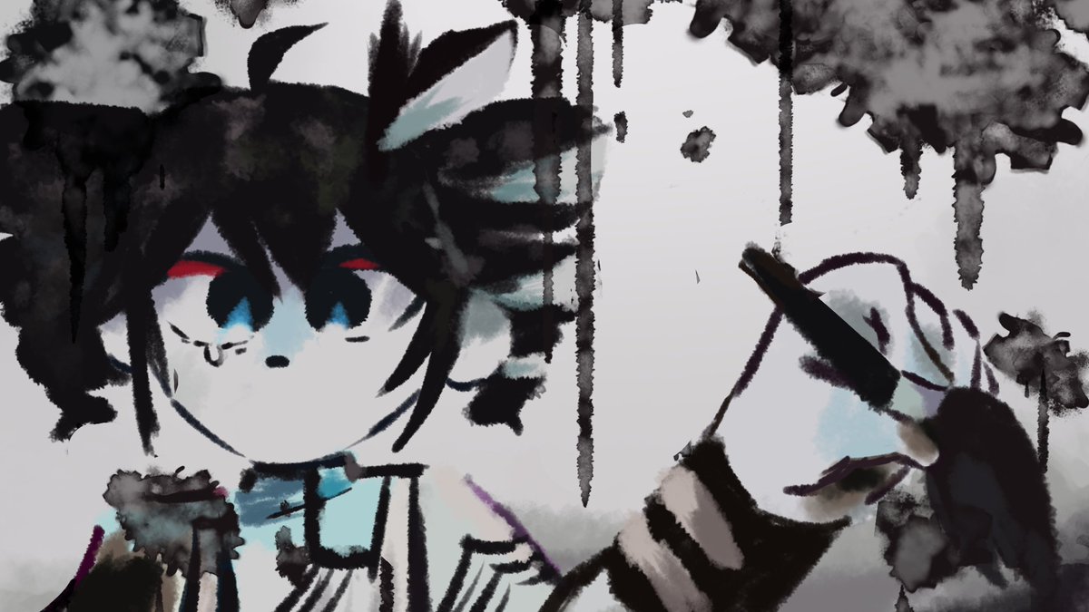 JustInsert_Name's tweet image. I wish that I could paint a pretty picture of a fantasy #JamiePhanart #重音テト #KasaneTeto