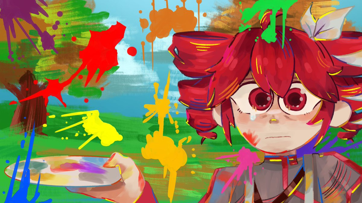 JustInsert_Name's tweet image. I wish that I could paint a pretty picture of a fantasy #JamiePhanart #重音テト #KasaneTeto